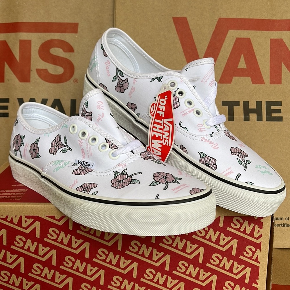 Vans Authentic (Thank You Floral) True White/Trwht sneakers Men’s - Picture 6 of 16